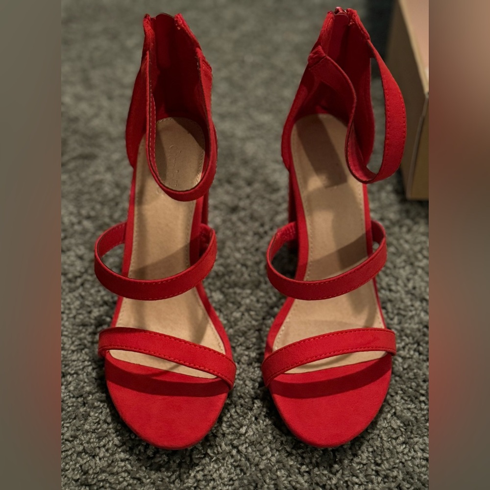 Charlotte Russe Red Heels size 9